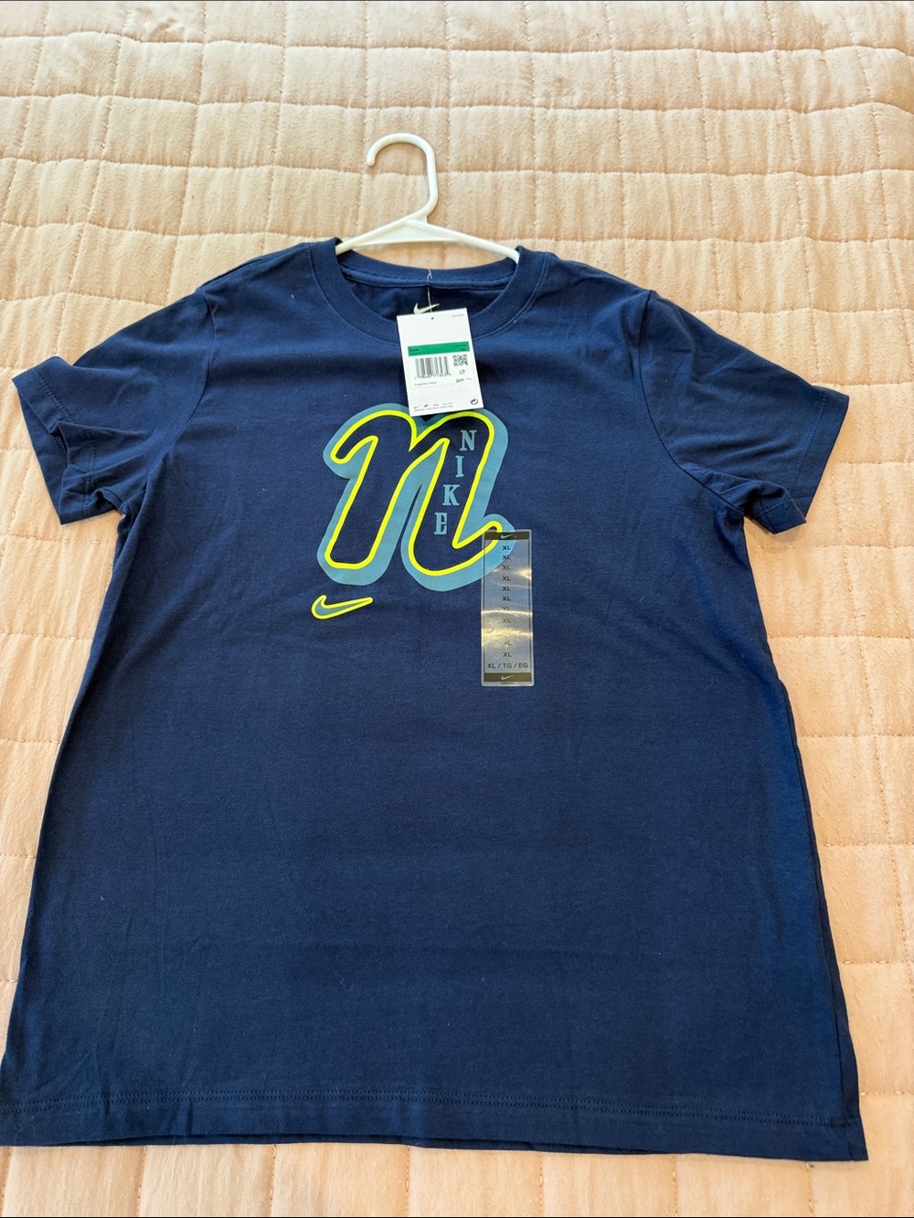 Nike Kids Navy Graphic Logo T-Shirt